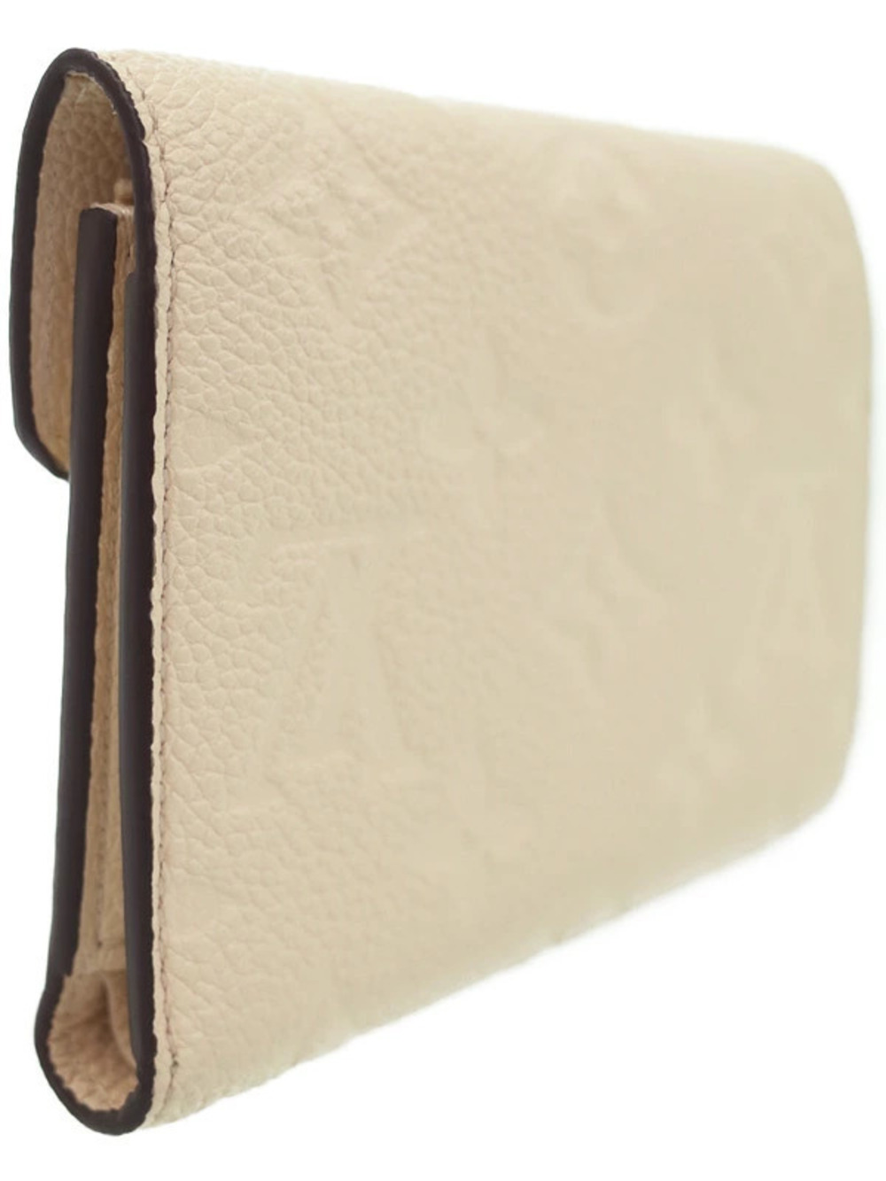 Louis Vuitton Monogram Tri Wallet fold Empreinte Portefeuille Victorine Brown